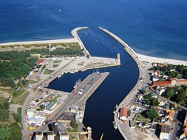 Ustka, aerial photos