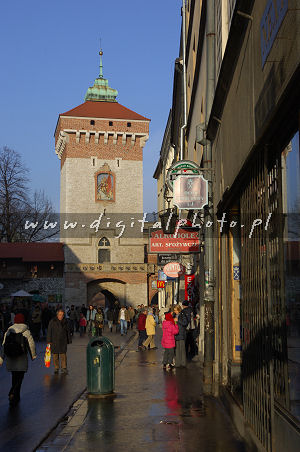 Krakow foto's. Florianska straat