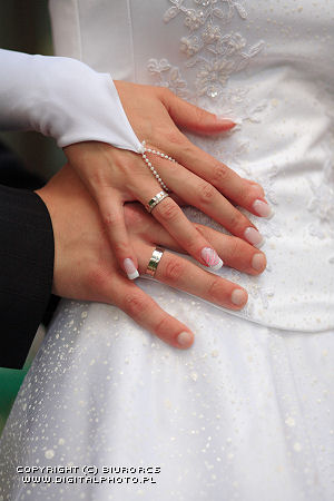 Wedding rings, wedding photos