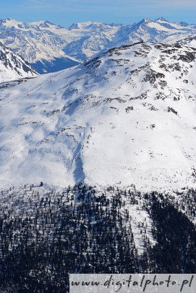 Viagens inverno, frias do esqui, Alpes