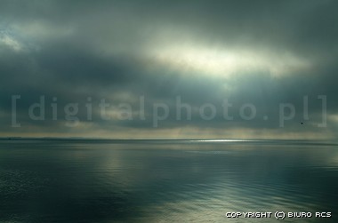 Lights, clouds and sea