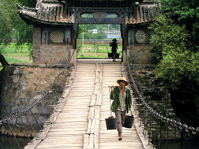 Viajes de China, puente