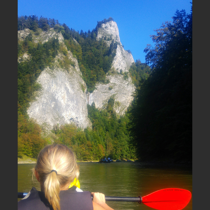 Kayak and canoeing at Dunajec