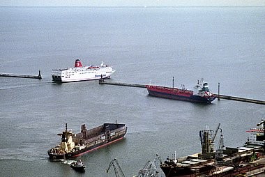 Ferry, passagers, Stena Europe, port Gdynia