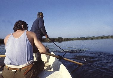 Pescadores, pescando