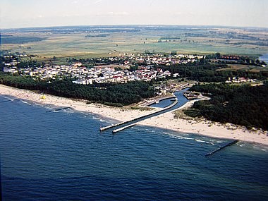 Photographie aérienne, Dzwizyno, Pologne