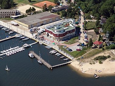 Fotos do porto do iate, Gdansk