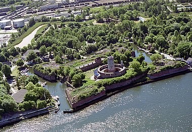 Wisloujscie Fortress, Gdansk, aerial photography