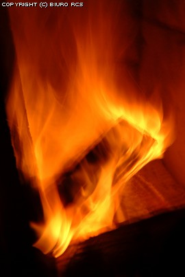 Legno in fuoco