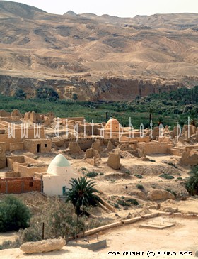 Tamerza - osada zniszczona przez powódź