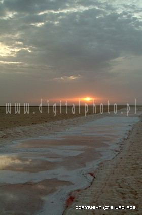 Szatt al-Dżarid - Słone jezioro - wschód słońca
