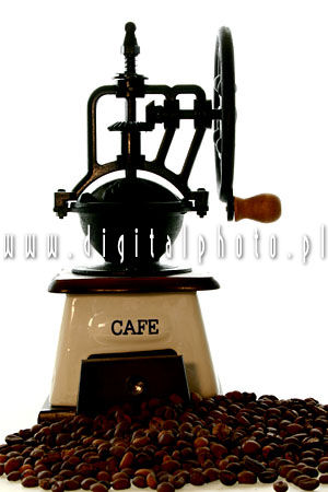Fotografi, kök, kaffe, gammalt kaffekvarn