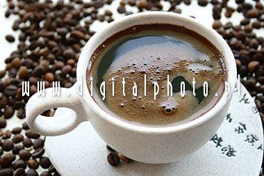 Kawa w filiżance - Stock foto