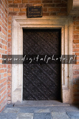 Bilde av dørene Collegium Maius, Cracow
