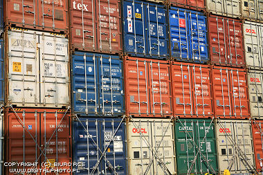 Containerschip, foto van containerschip