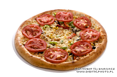 Het beeld van de pizza