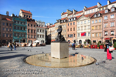 Warsaw's mermaid, market