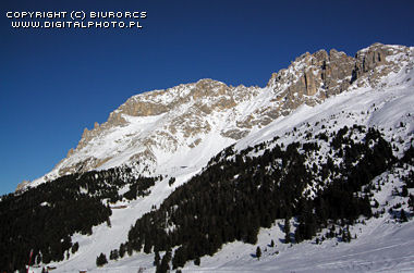 Estación de esquí, Alpes del esquí, Dolomitas