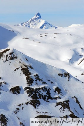 Alpejskie krajobrazy, szczyt