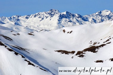 Alperna i Schweiz, vinter