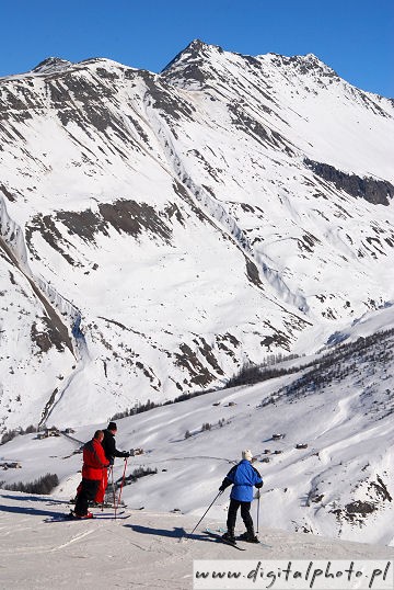 Imágenes de los esquiadores, esquí, Alpes