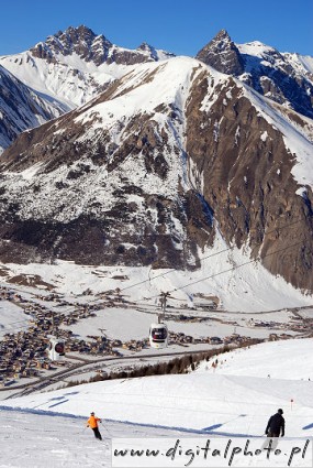 Esqui condiciones en los Alpes