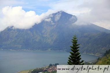 Vulkanen Gunung Abang, Batur sjöar, Bali