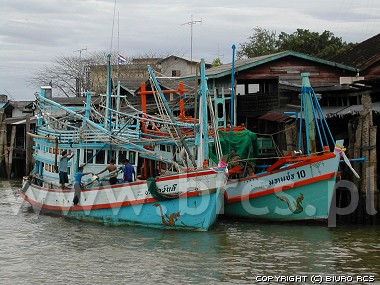 Port rybacji - widoki Tajlandja