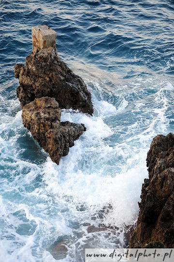Klippor vid havet, Rethymnon på Kreta