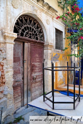 Stare drzwi, greckie obrazki