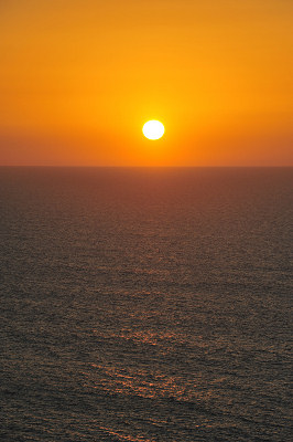 Océan Atlantique, coucher de soleil