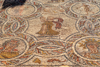 Volubilis arte romana, Roma Antiga, mosaico em Volubilis