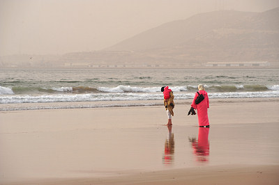 Agadir stränder, Marocko Agadir
