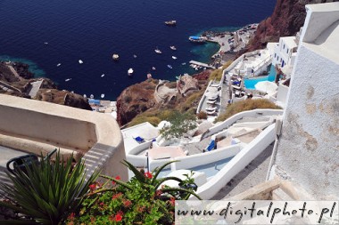 Hamn, lägenheter, hotell - Santorini