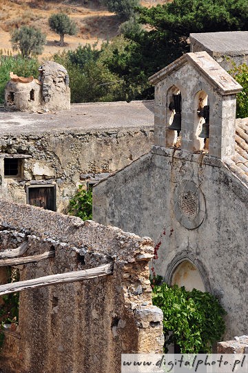 Greckie zabytki, stary klasztor na Krecie