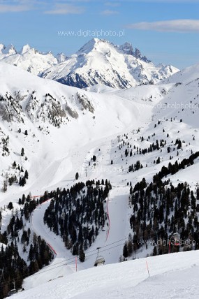 Predazzo, ski resort Predazzo in Italy