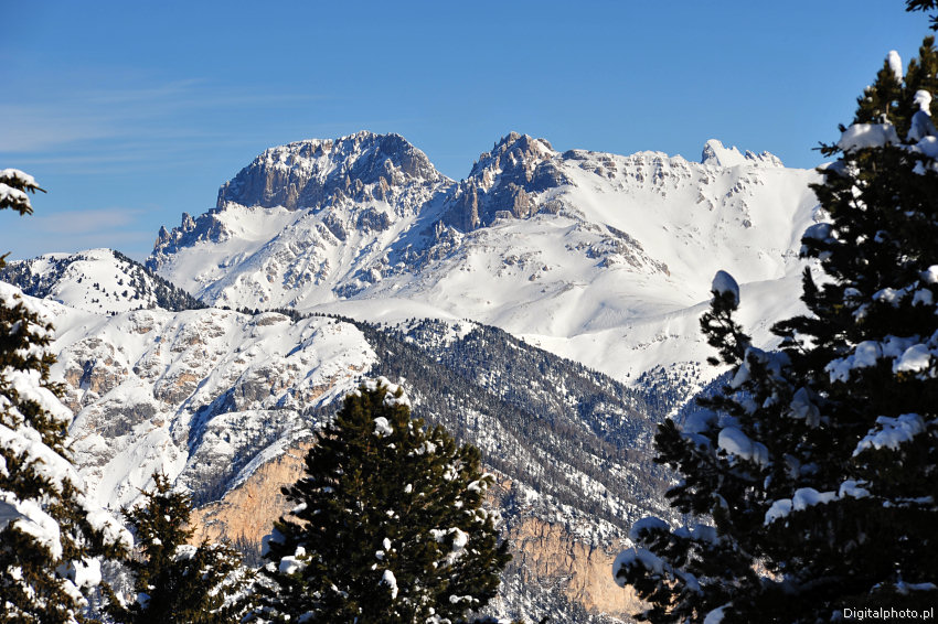 Mountains in winter, winter landscapes