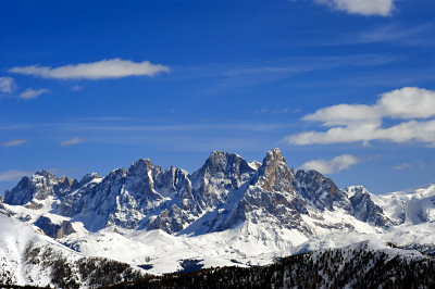 Dolomittene fjell, skitur Dolomittene