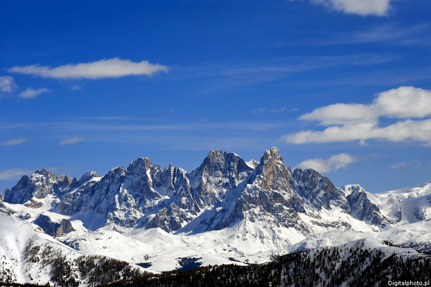 Górskie szczyty, panorama gór