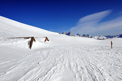 Skifahren in Dolomiten, Val di Fiemme
