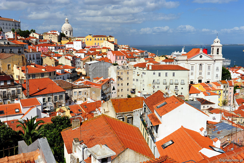 Image of Lisbon, panoramic view of Alfama