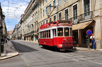 Foto's van Lissabon Portugal, straten van Lissabon