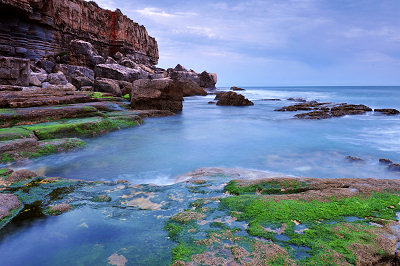 Portugal attractions, rocky coast in Cascais