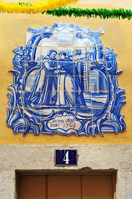 Portuguese painted ceramic - Azulejo