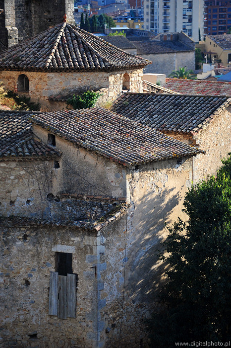 Spain sightseeing - old church in Girona (Gerona)