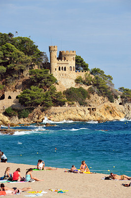 Immagini - Lloret de Mar, spiaggia, castello