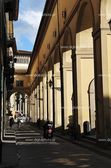 Ulice we Florencji, widoki z Florencji