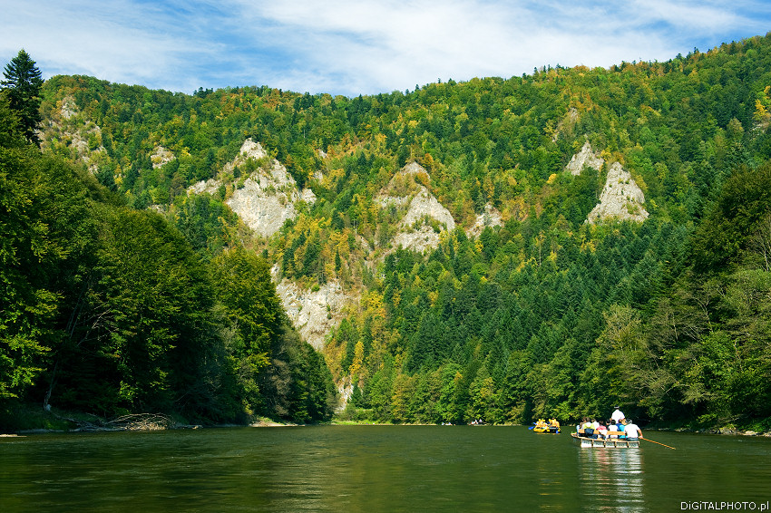 Spływ Dunajcem, przełom Dunajca