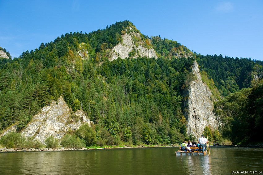 Pieninyfjella bilder, ravinen Dunajec Polen