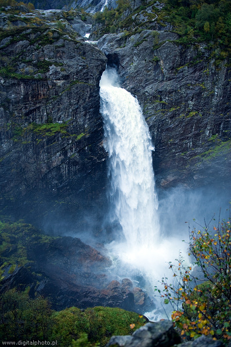 Wodospad Manafossen, Norwegia zdjęcia